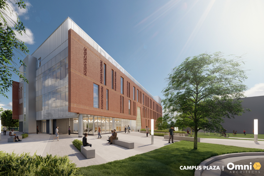 a rendering of the new classroom building coming in 2027