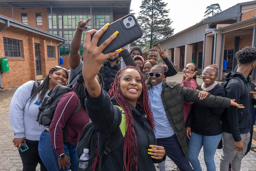 Student Group Selfie in South Africa
