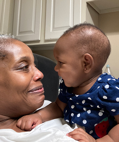 Deidre Greathouse and her grandchild