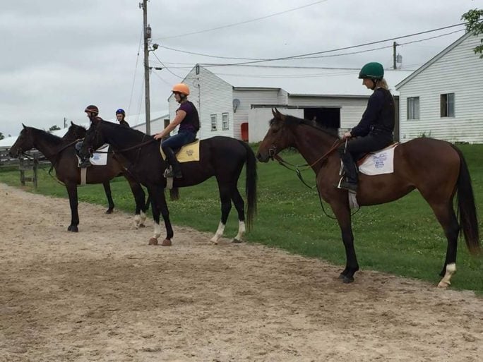bctc equine students on horses
