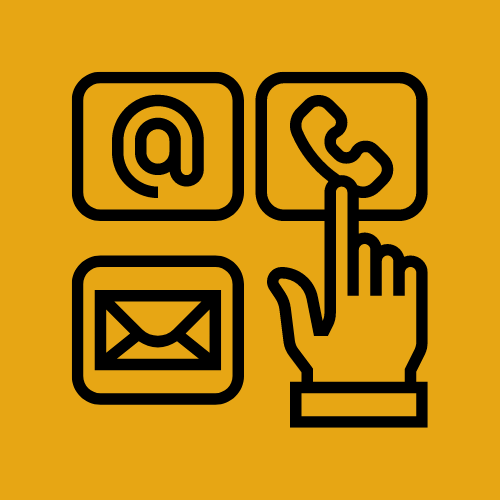 graphic of contact icon for website, email, and phone