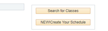 Screenshot of "Search Classes" button