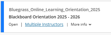 image of an example of an orientation course list item