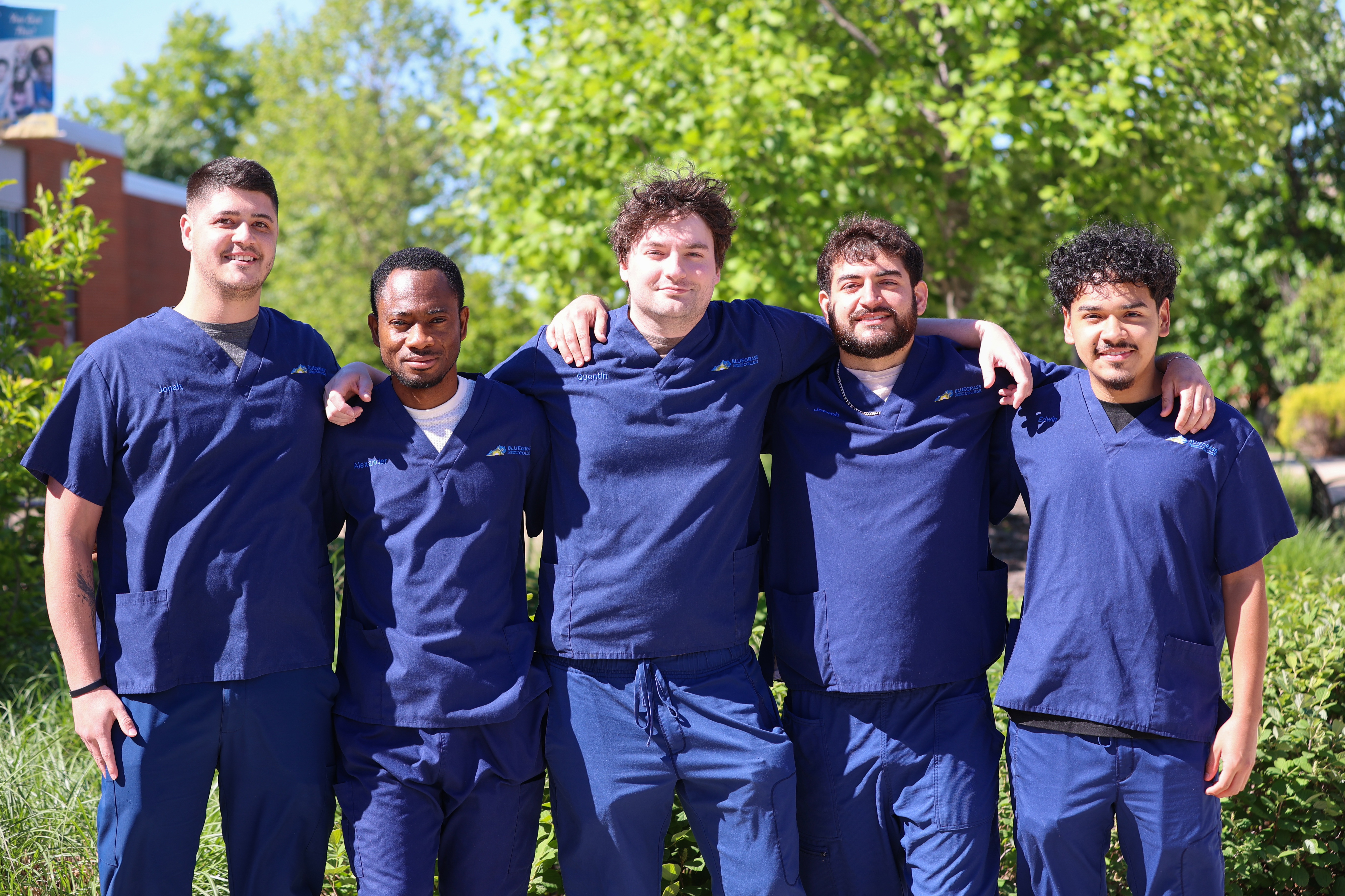 a group of radiography students stand together