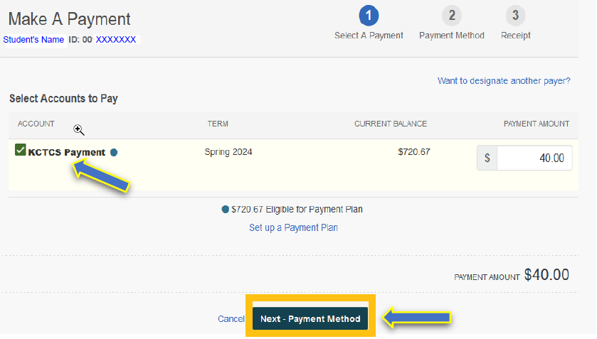 screenshot of step 5, Make Payment