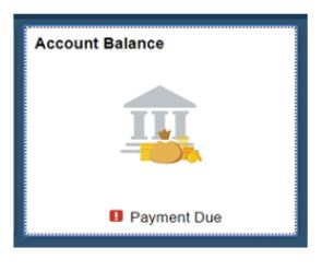 screencap of the Account Balance tile