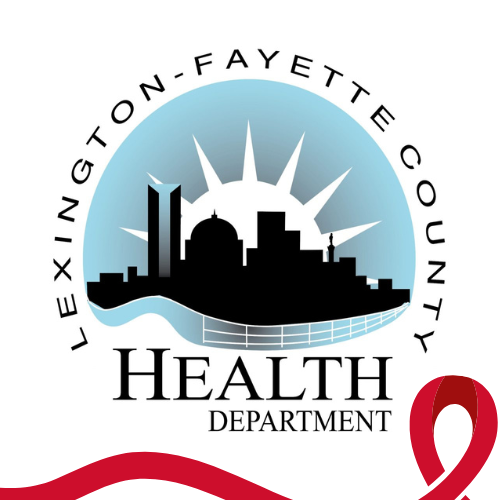 lexington fayette county health department logo with red ribbon