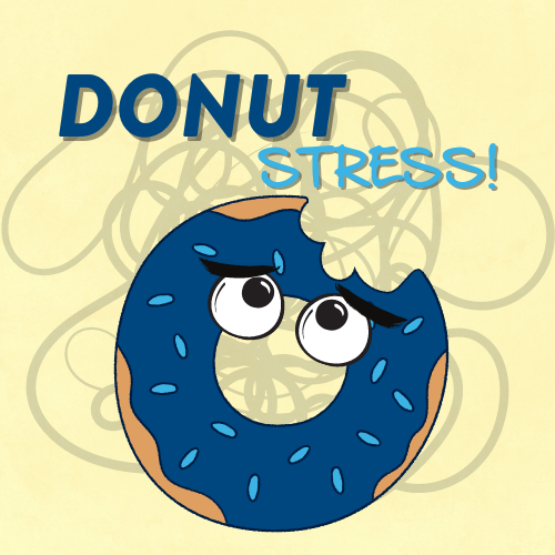 a stressed donut