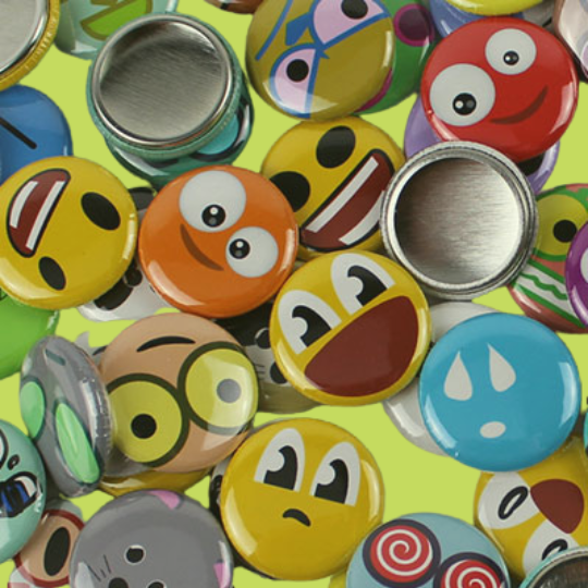 pin-back buttons
