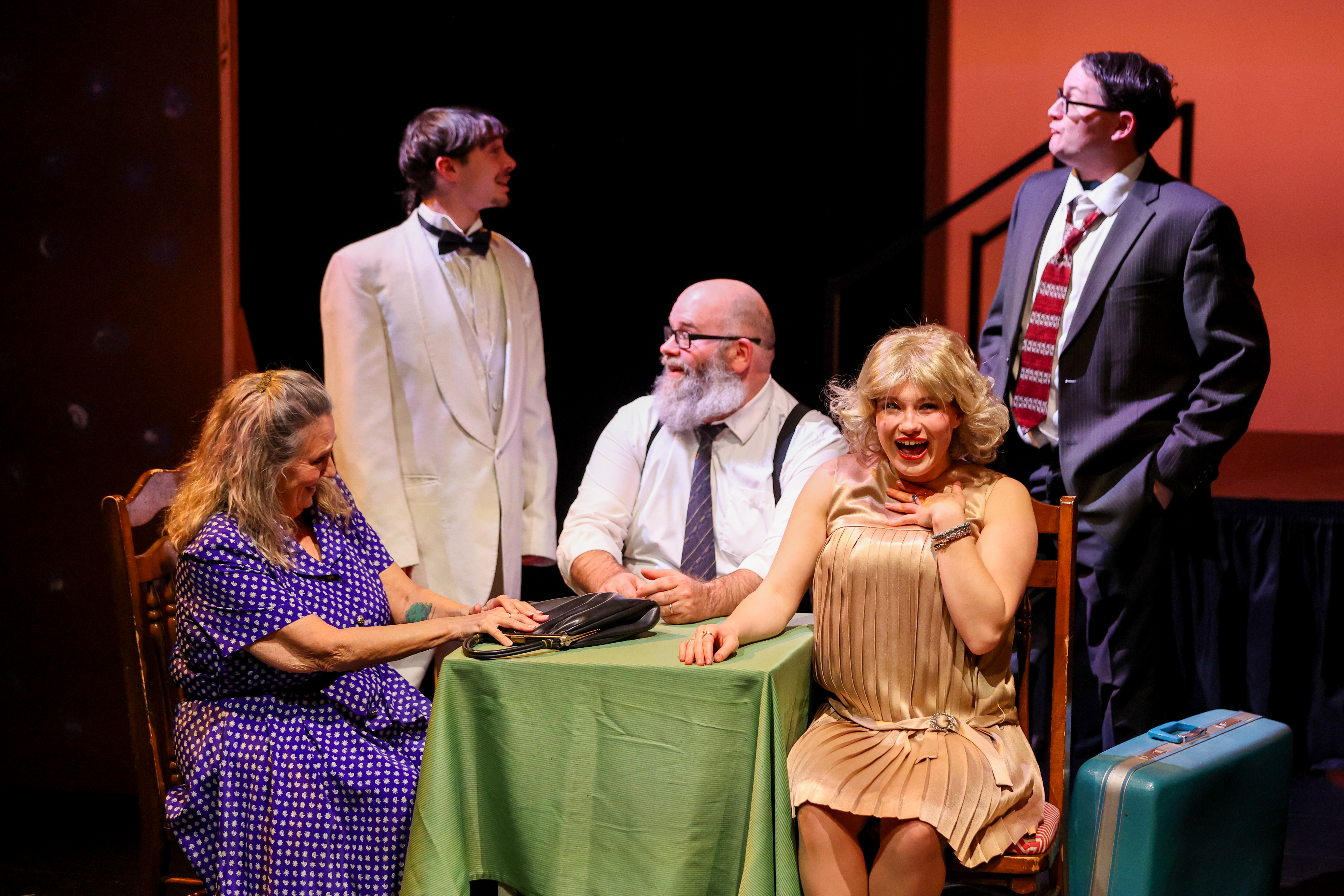 theatre students performing in a play