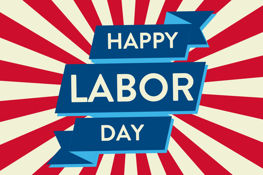 happy labor day graphic