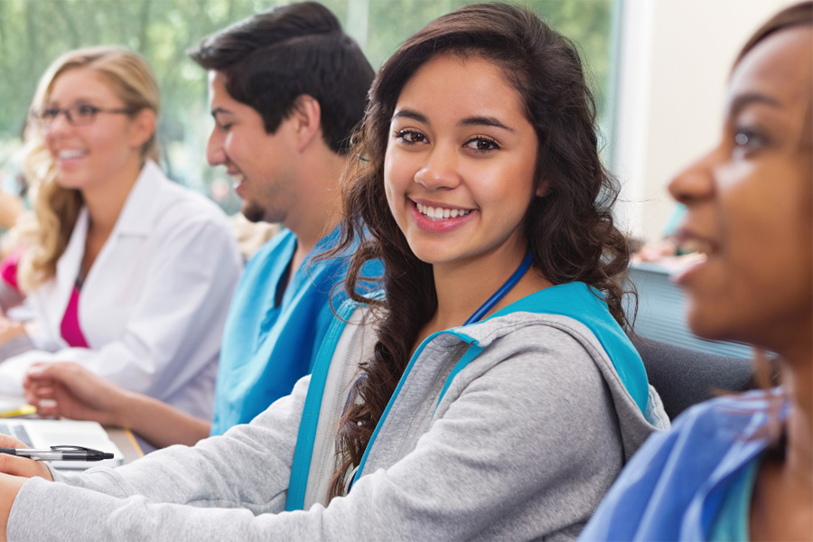 Students sitting together in lecture