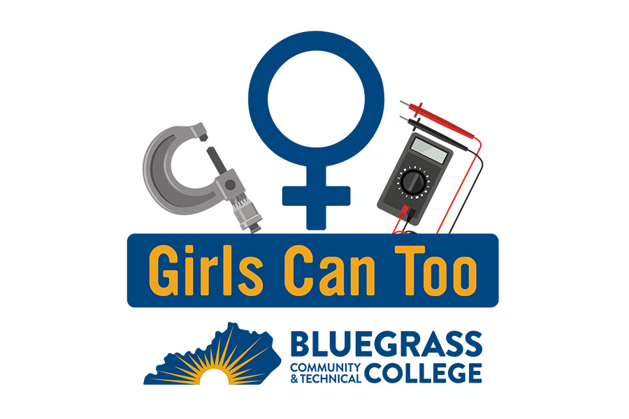 Girls Can, Too program logo
