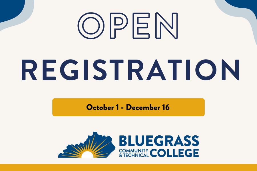 Banner with Open Registration (October 1 - December 16) and BCTC logo