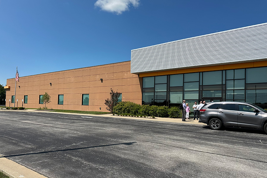 1919 Rolling Hills Lane Building with BCTC leadership and staff at the entrance