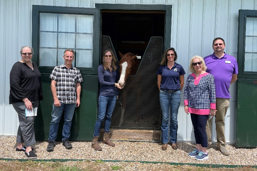 BCTC Staff at Equine Studies stable