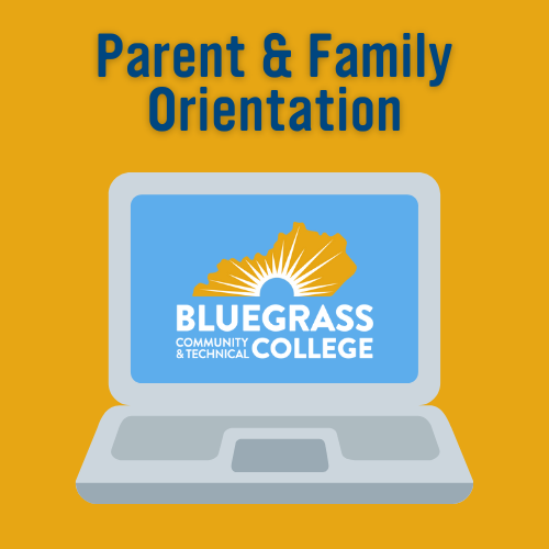 graphic that says parent and family orientation